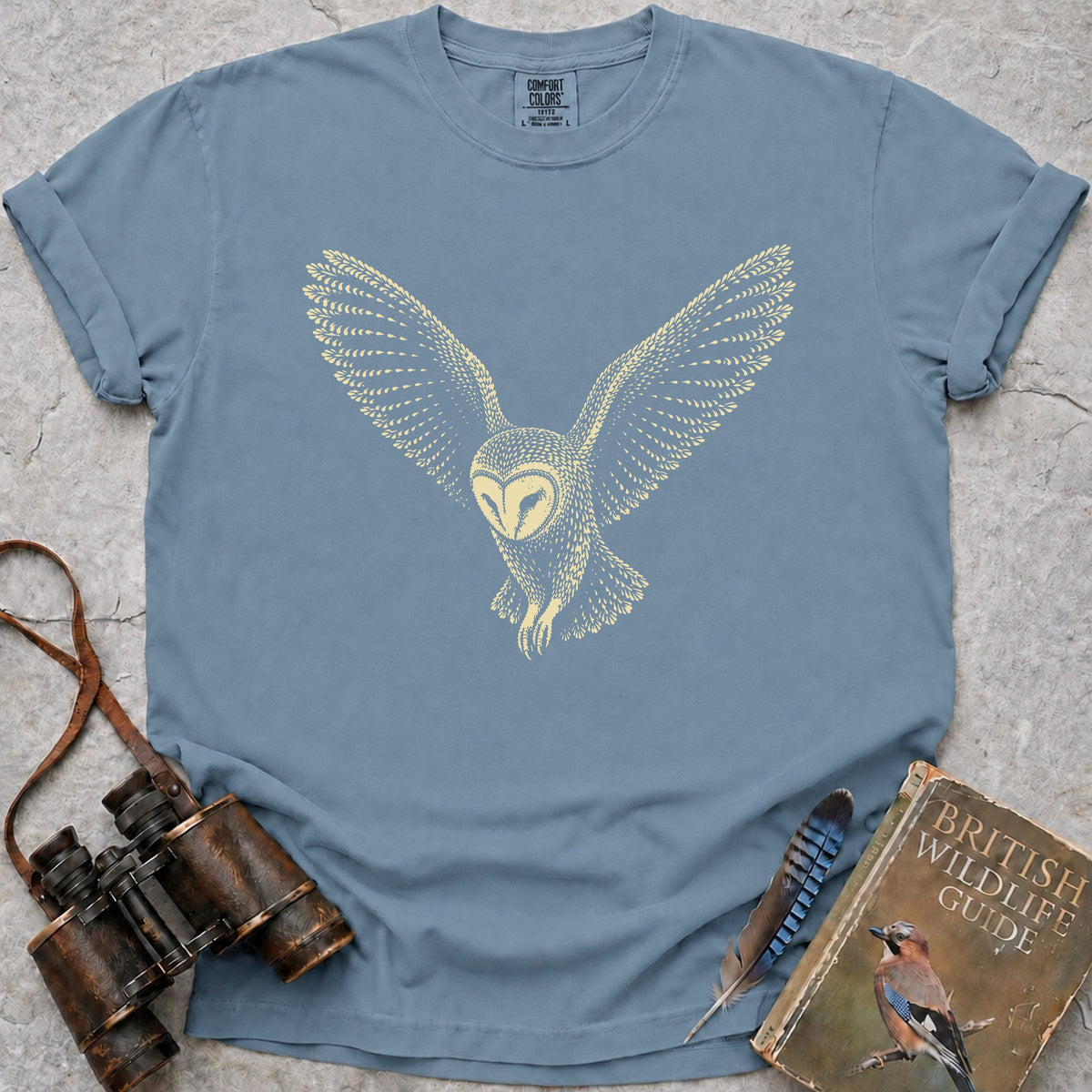 elegant-barn-owl-hover — ice blue