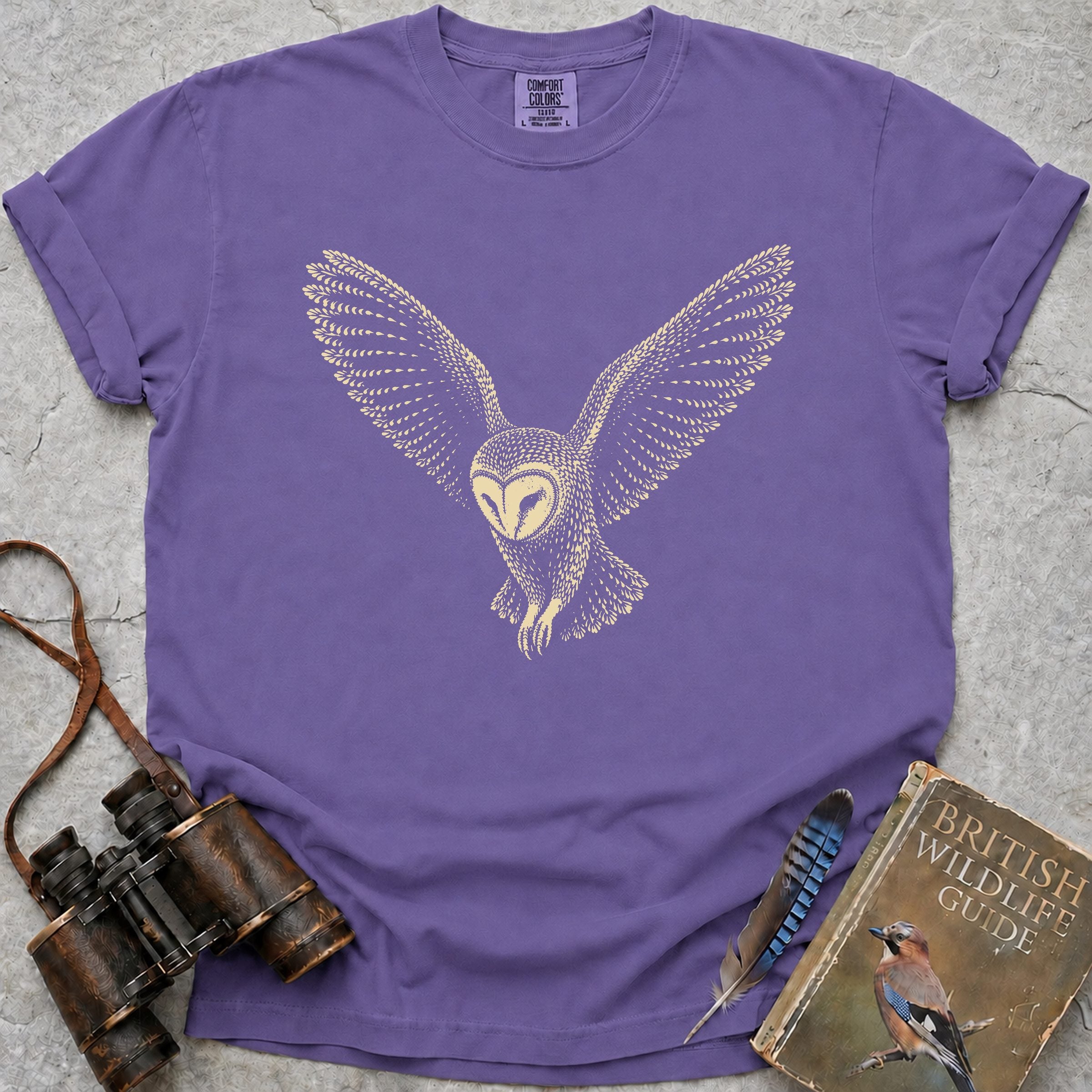 elegant-barn-owl-hover — violet