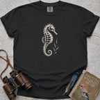 Elegant Spiny Seahorse T-Shirt — black