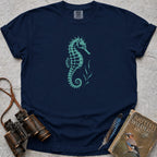 Elegant Spiny Seahorse T-Shirt — true navy