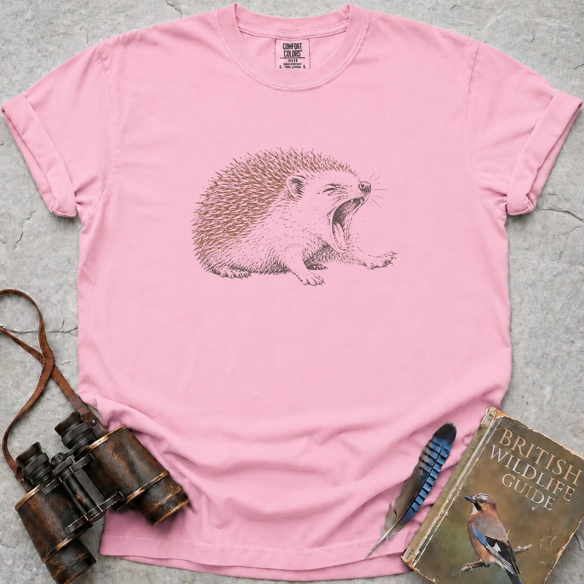 Epically Tired Hedgehog T-Shirt — blossom