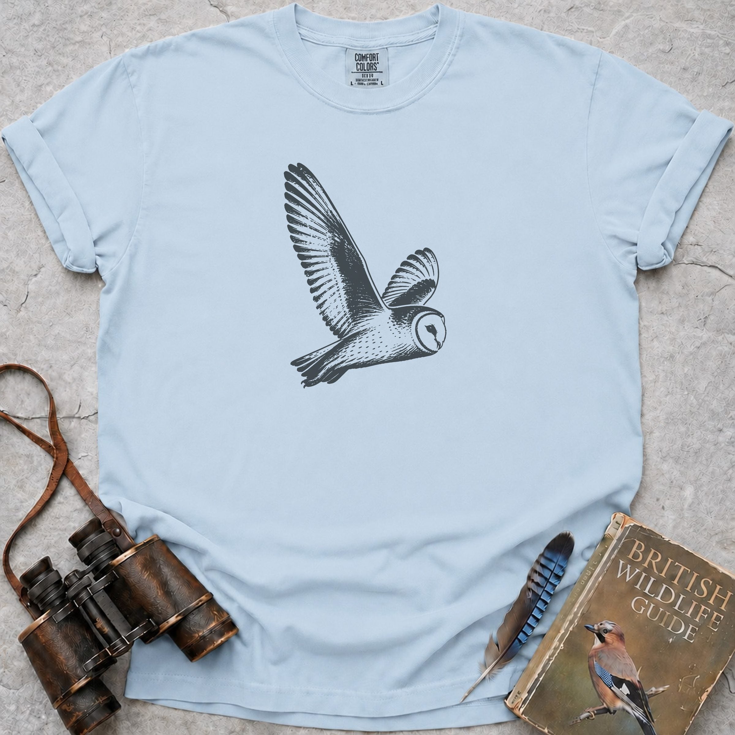Flight of the Owl T-Shirt — chambray