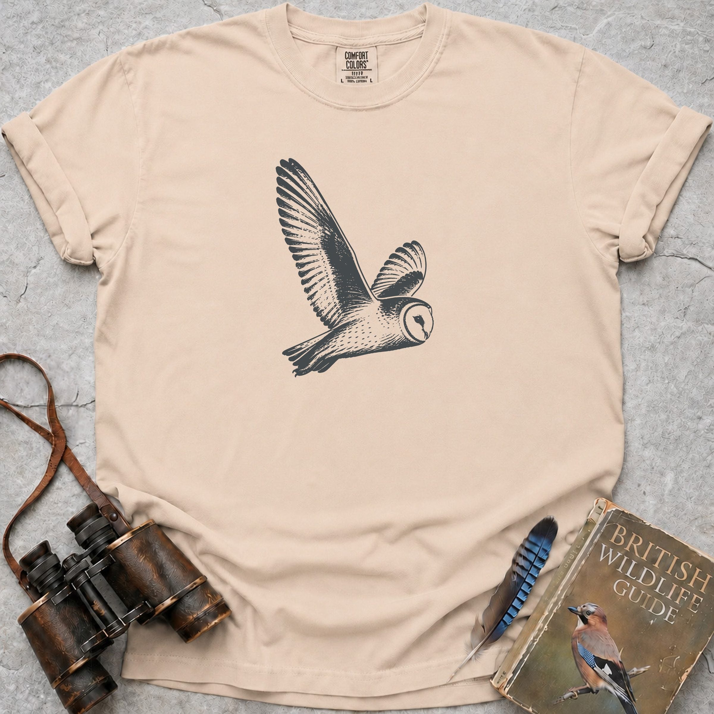 Flight of the Owl T-Shirt — ivory