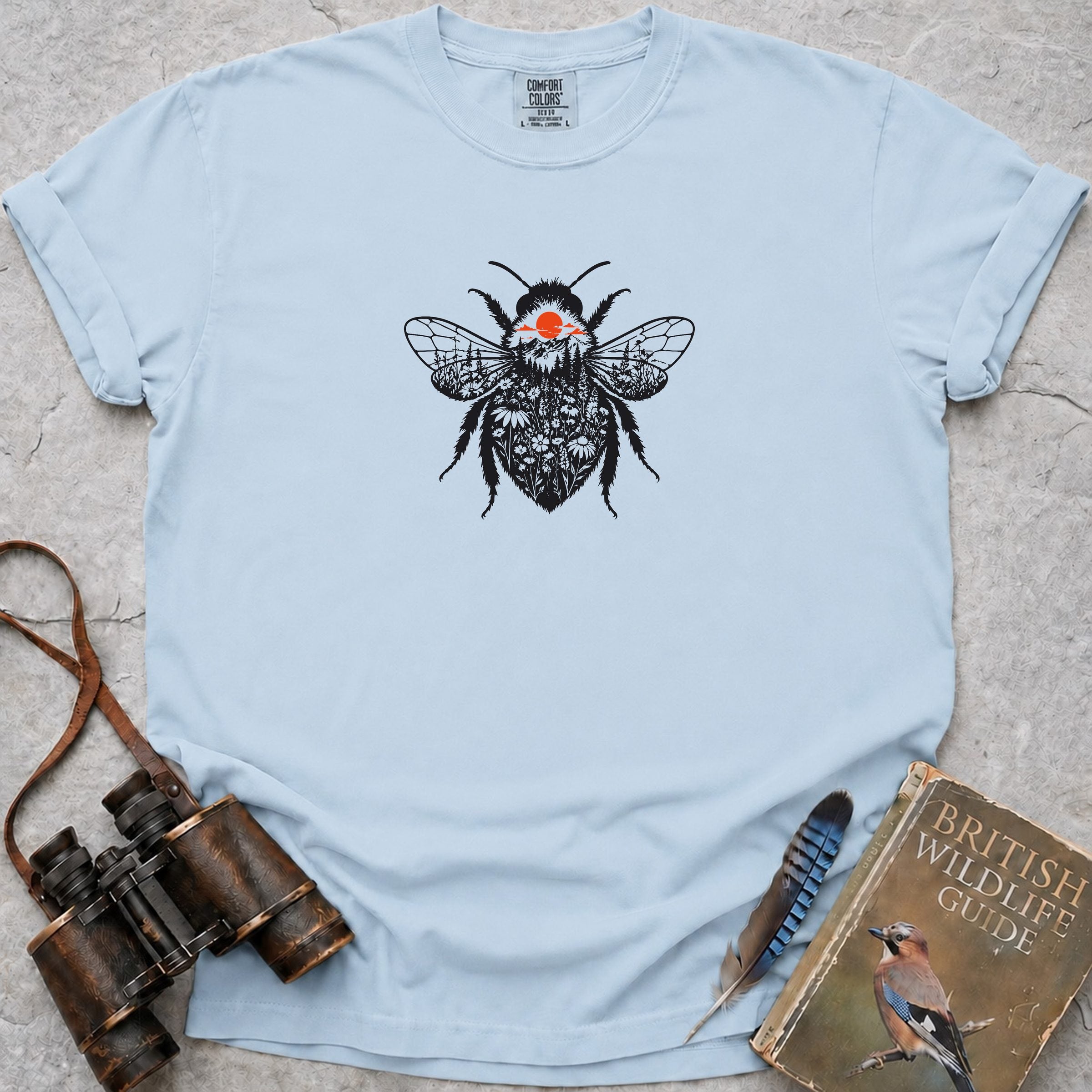 Flower Bee T-Shirt — chambray