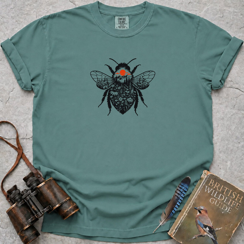 Flower Bee T-Shirt — seafoam