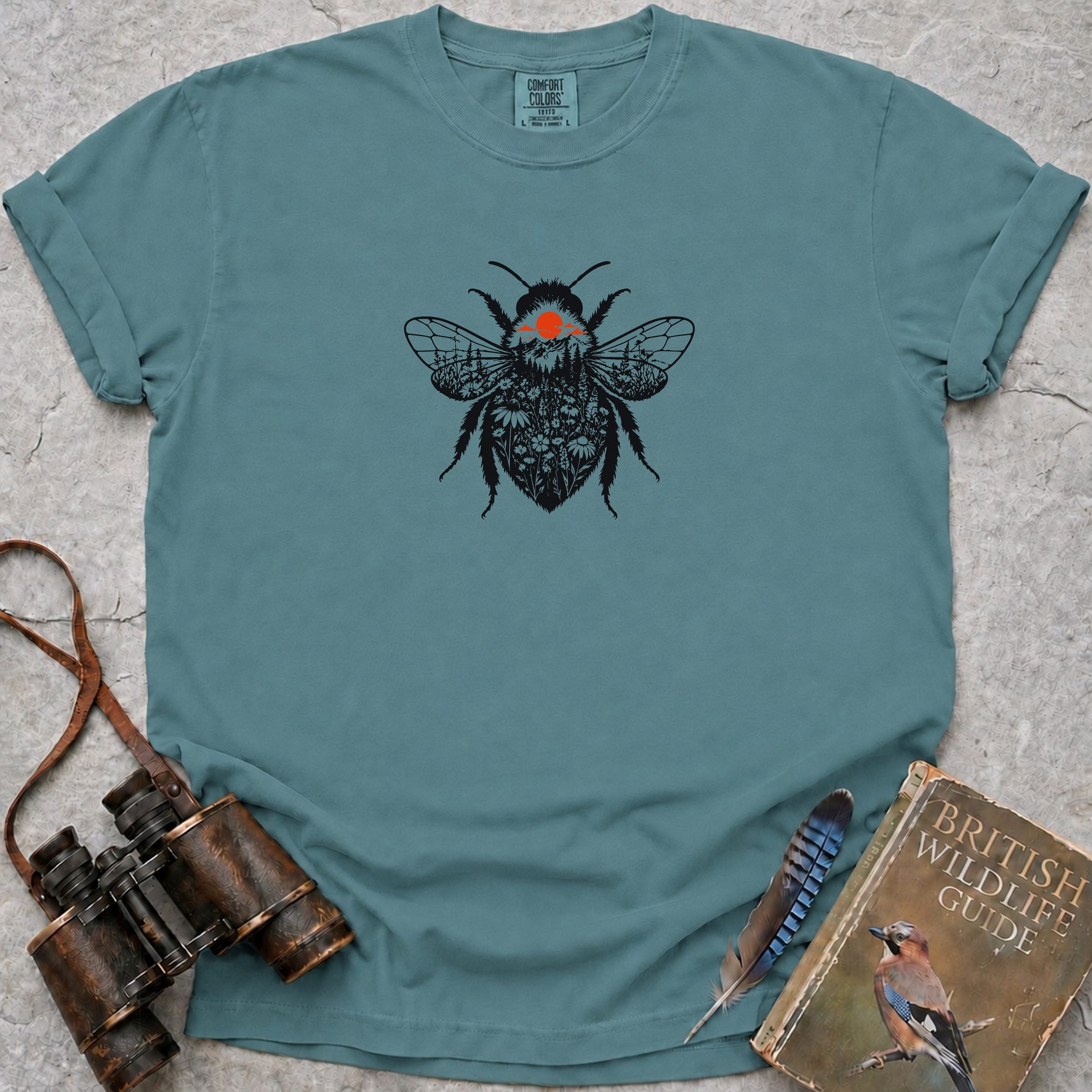Flower Bee T-Shirt — seafoam
