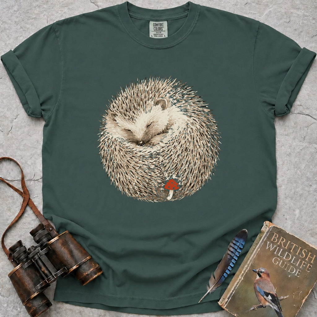 fly-agaric-hedgehog — blue spruce