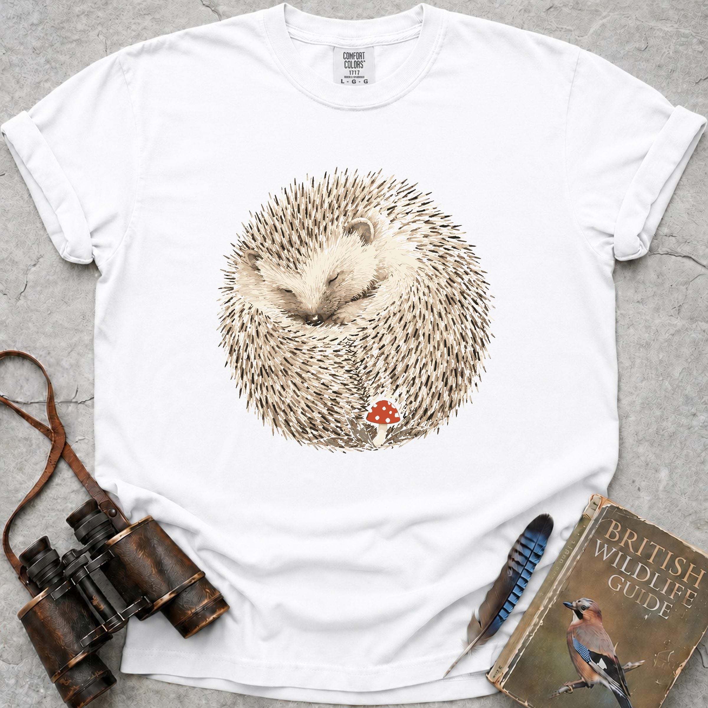 fly-agaric-hedgehog — white