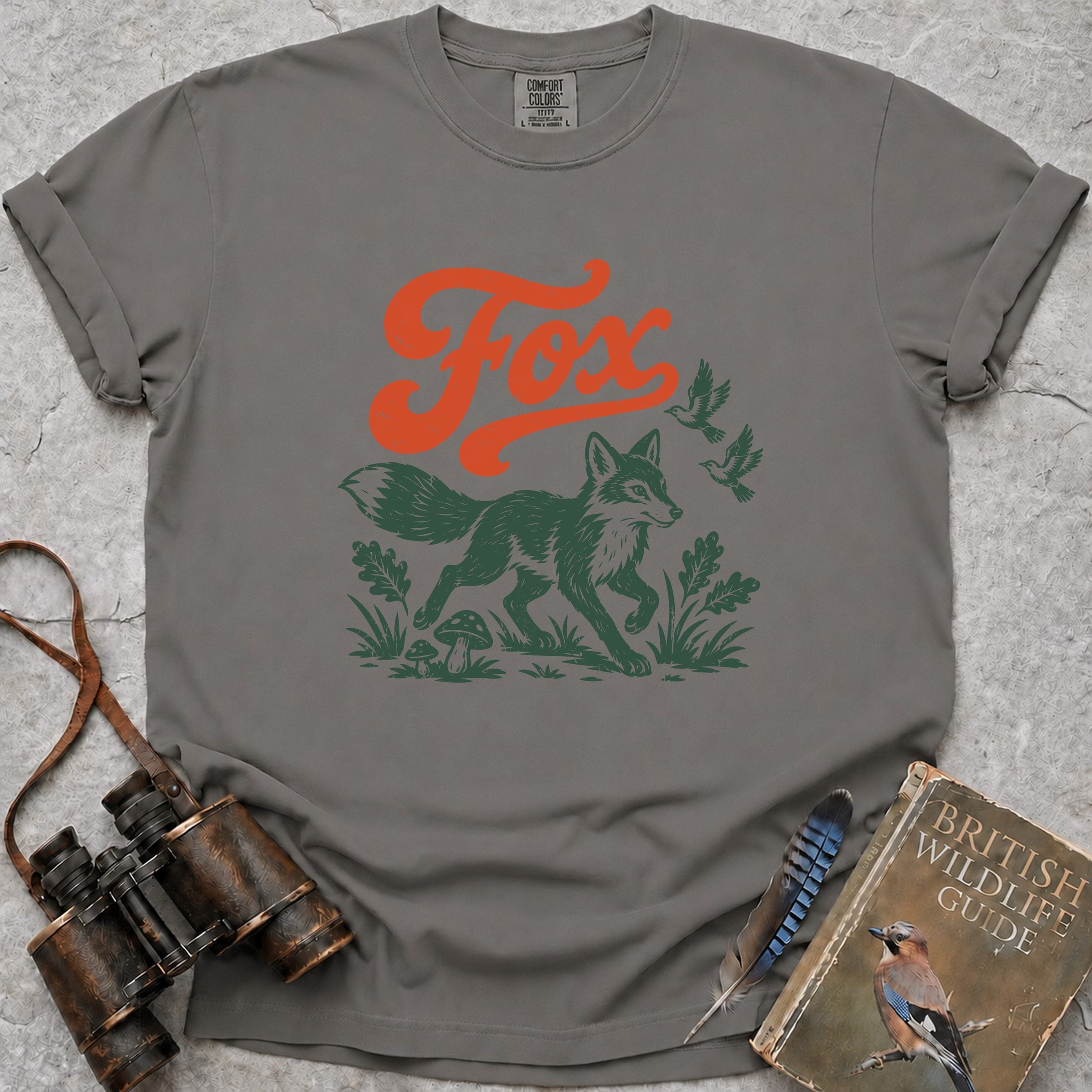 Fox T-Shirt — grey
