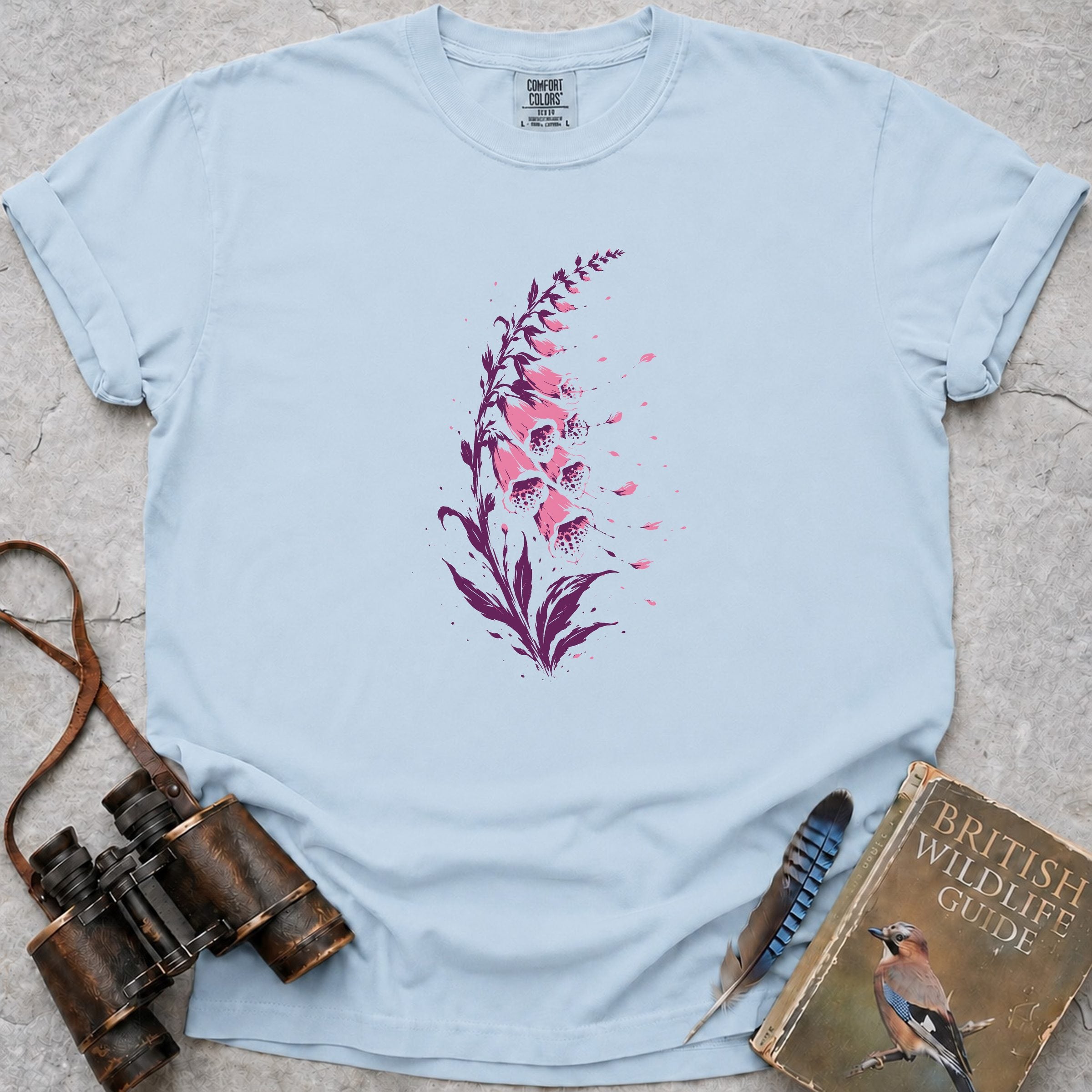 Foxglove Splash T-Shirt — chambray