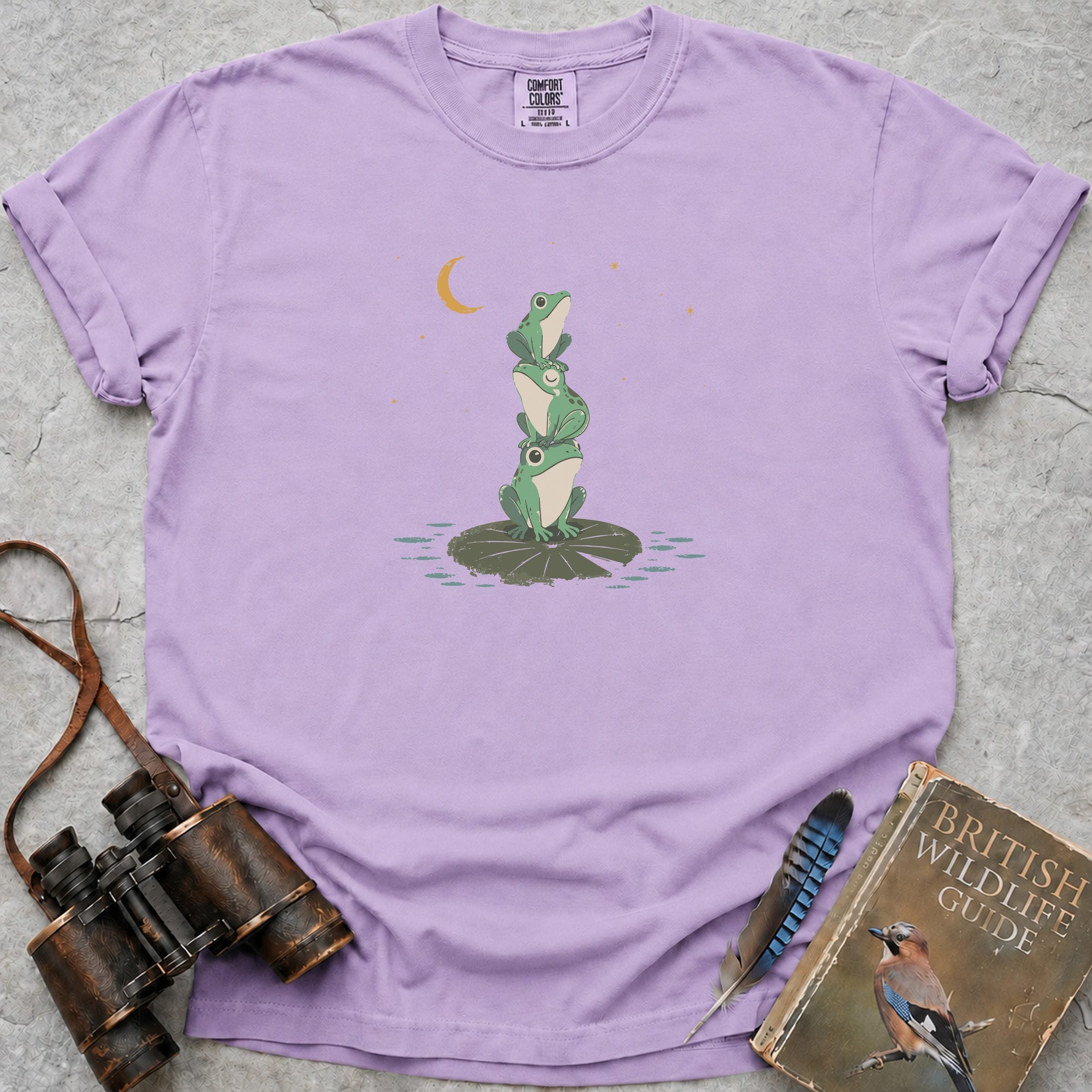 Frog Trio T-Shirt — orchid