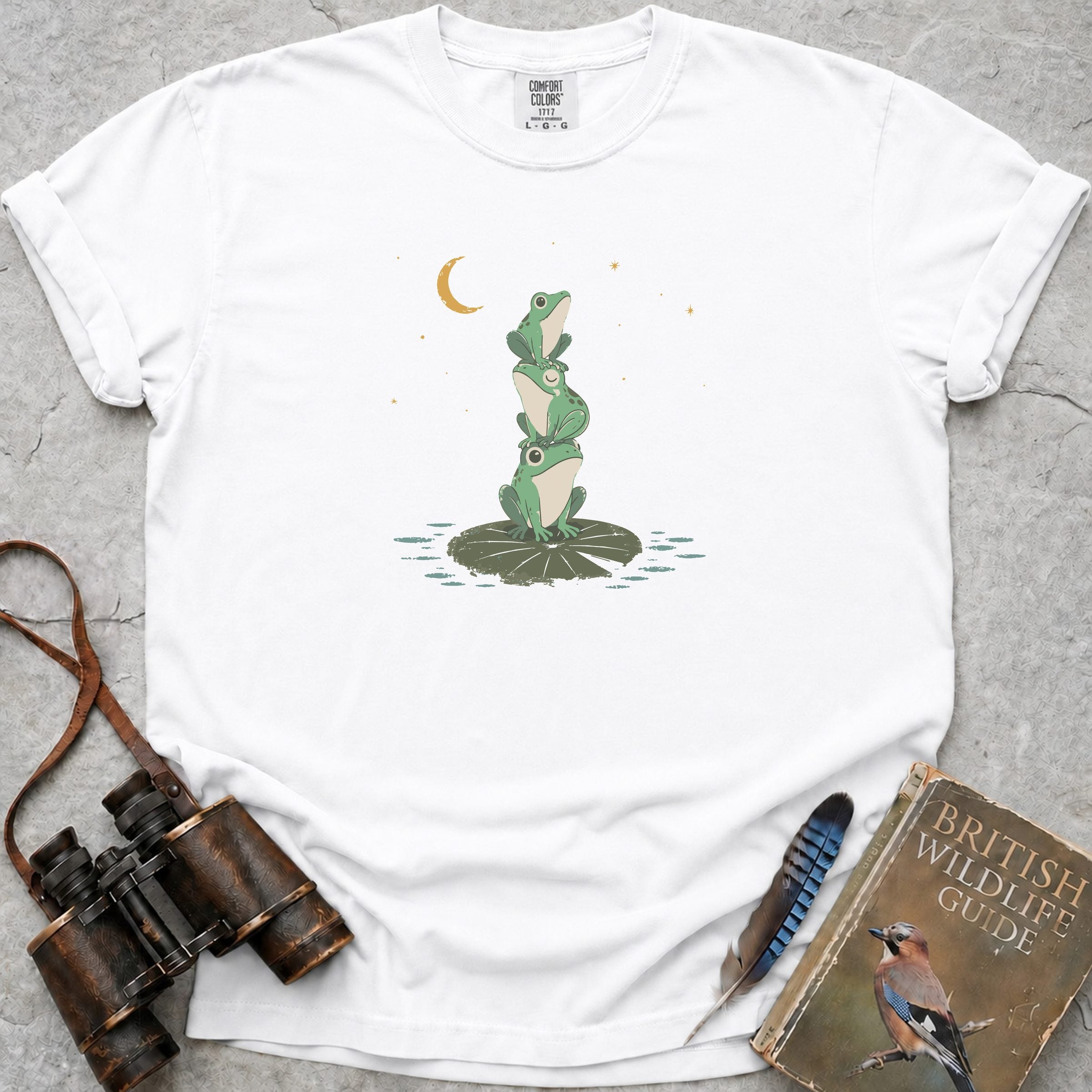 Frog Trio T-Shirt — white