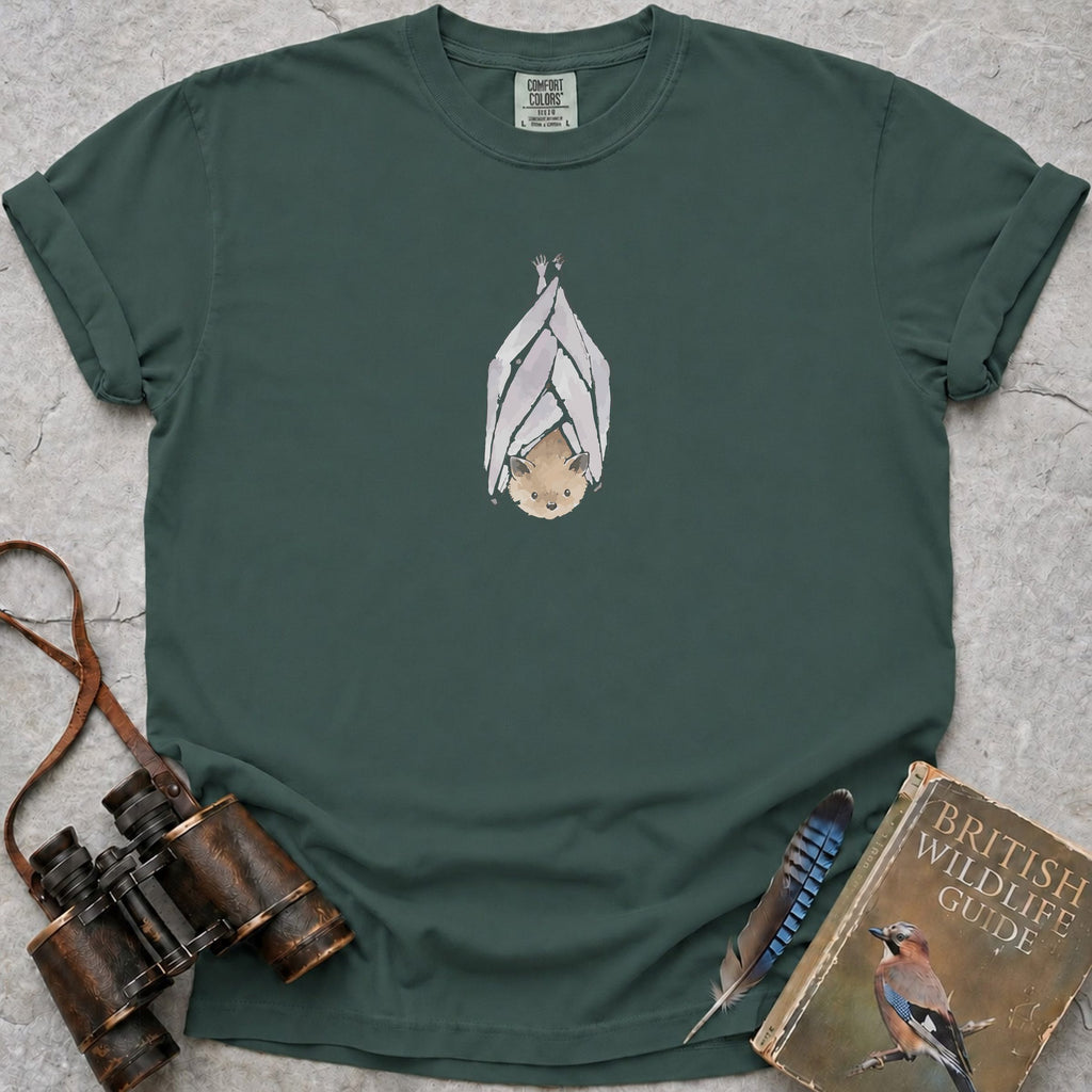 Gentle Pipistrelle Bat T-Shirt — blue spruce