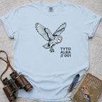 Geometric Barn Owl T-Shirt — chambray