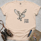 Geometric Barn Owl T-Shirt — ivory