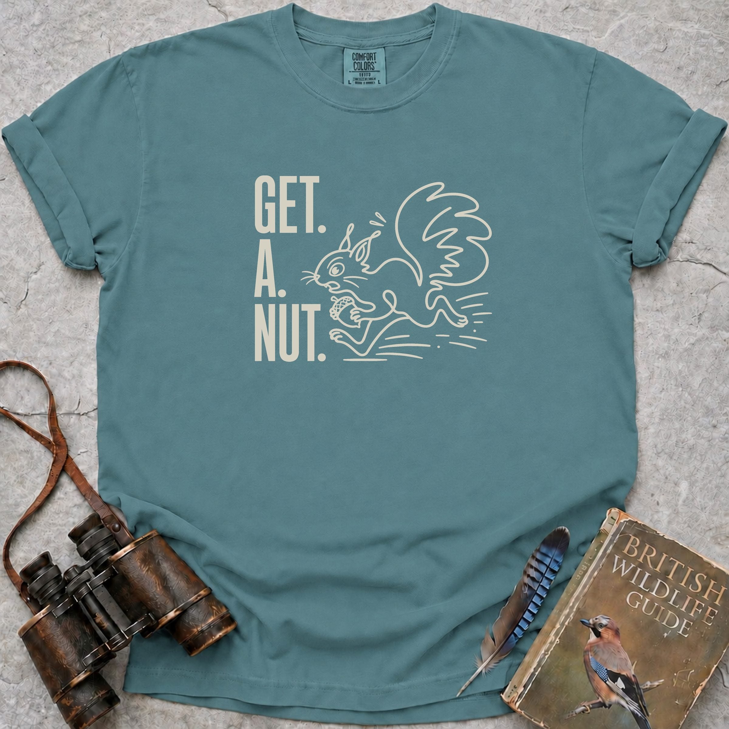 Get A Nut Squirrel T-Shirt — seafoam