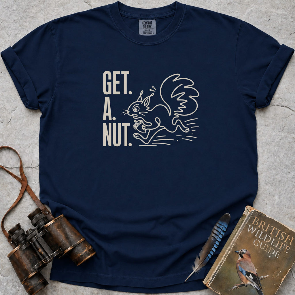 Get A Nut Squirrel T-Shirt — true navy