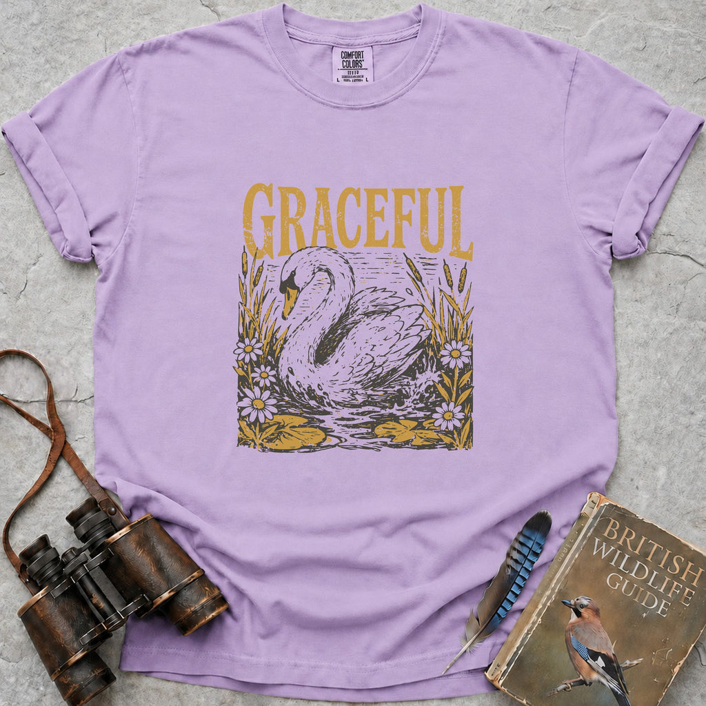 Graceful Swan T-Shirt — orchid