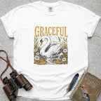 Graceful Swan T-Shirt — white