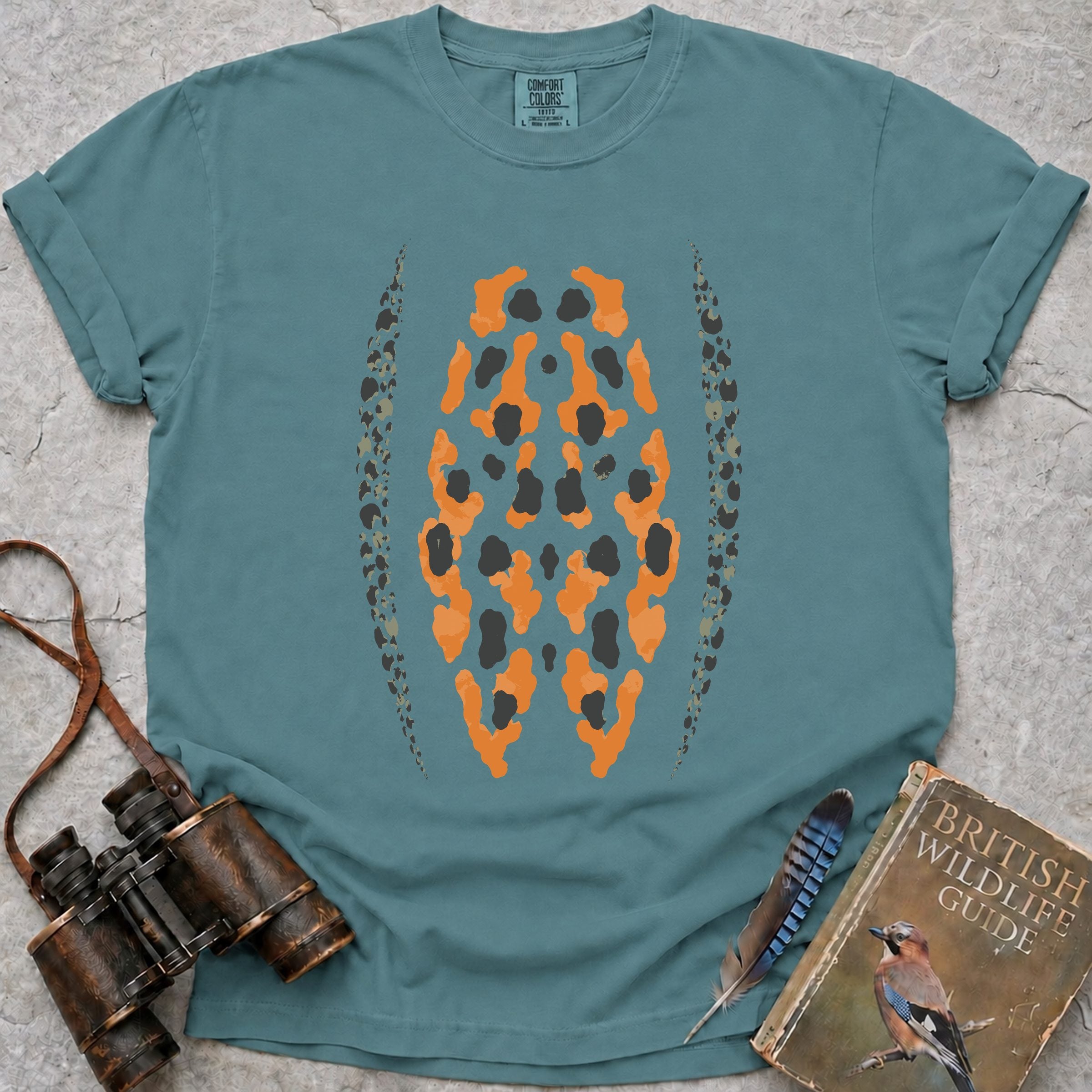 Great Crested Newt Belly T-Shirt — seafoam
