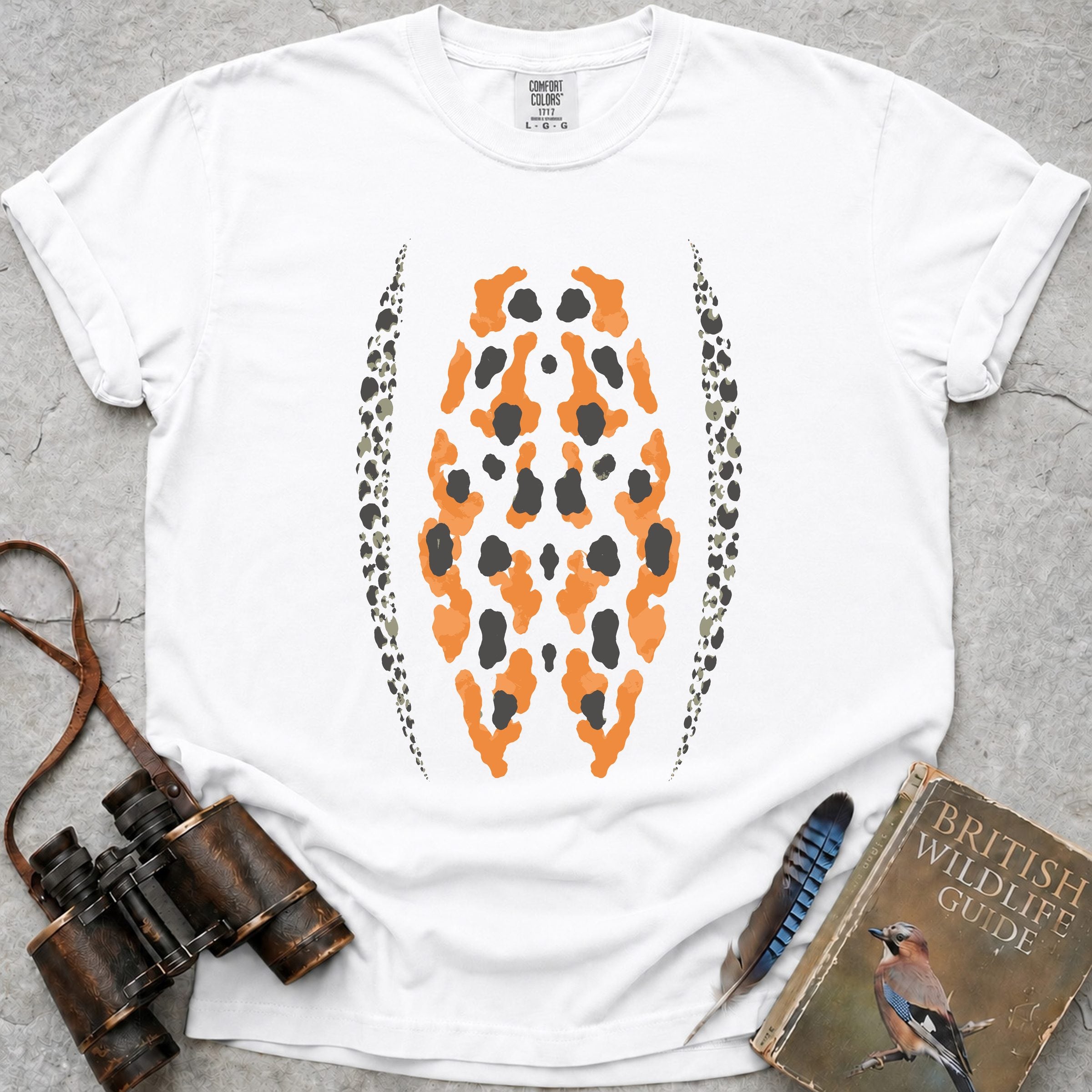 Great Crested Newt Belly T-Shirt — white