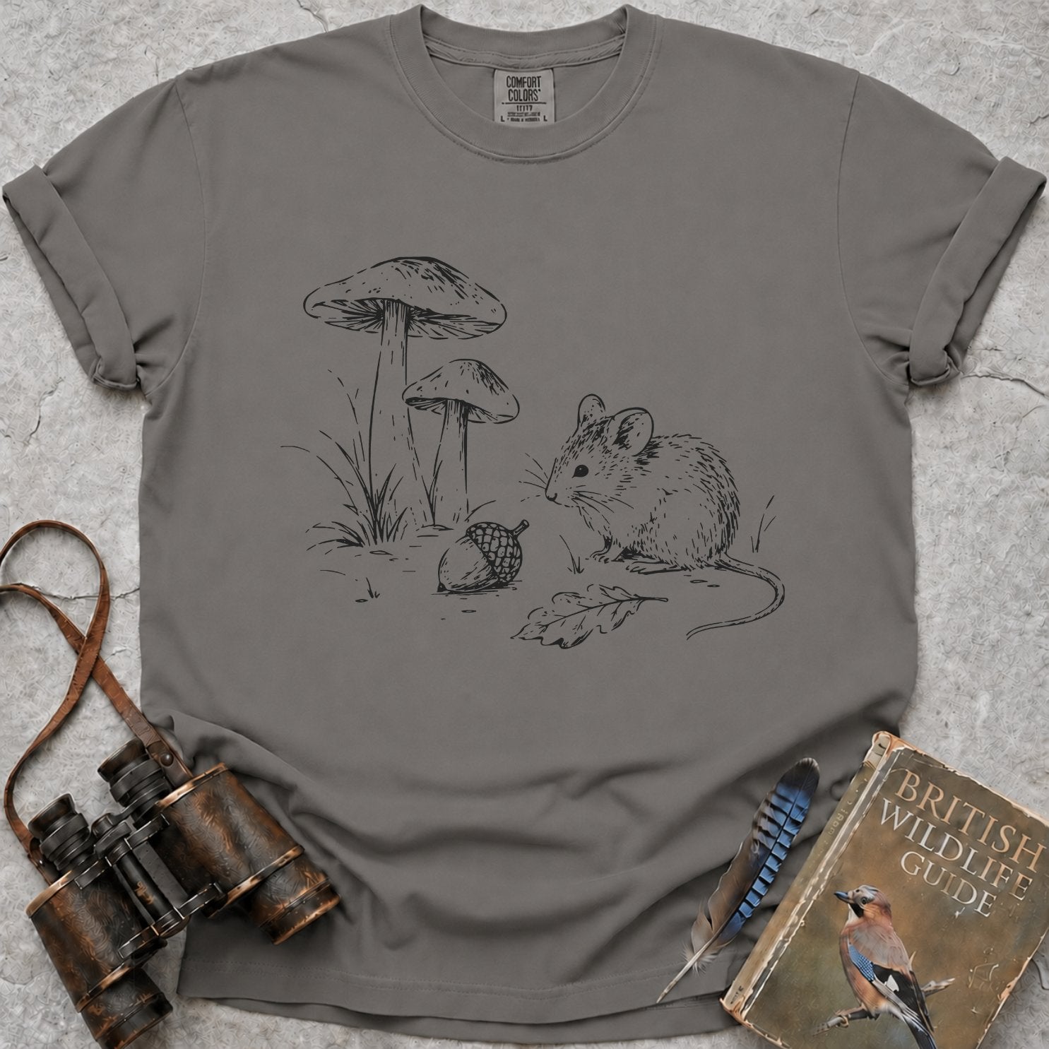 Delicate Woodland Mouse T-Shirt