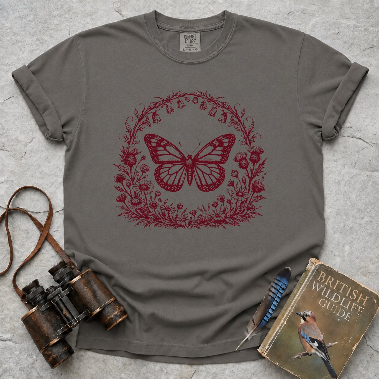 Vintage Woodland Butterfly T-Shirt