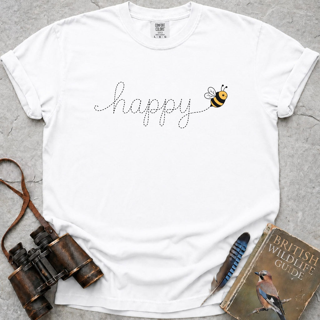 Happy Bee — white