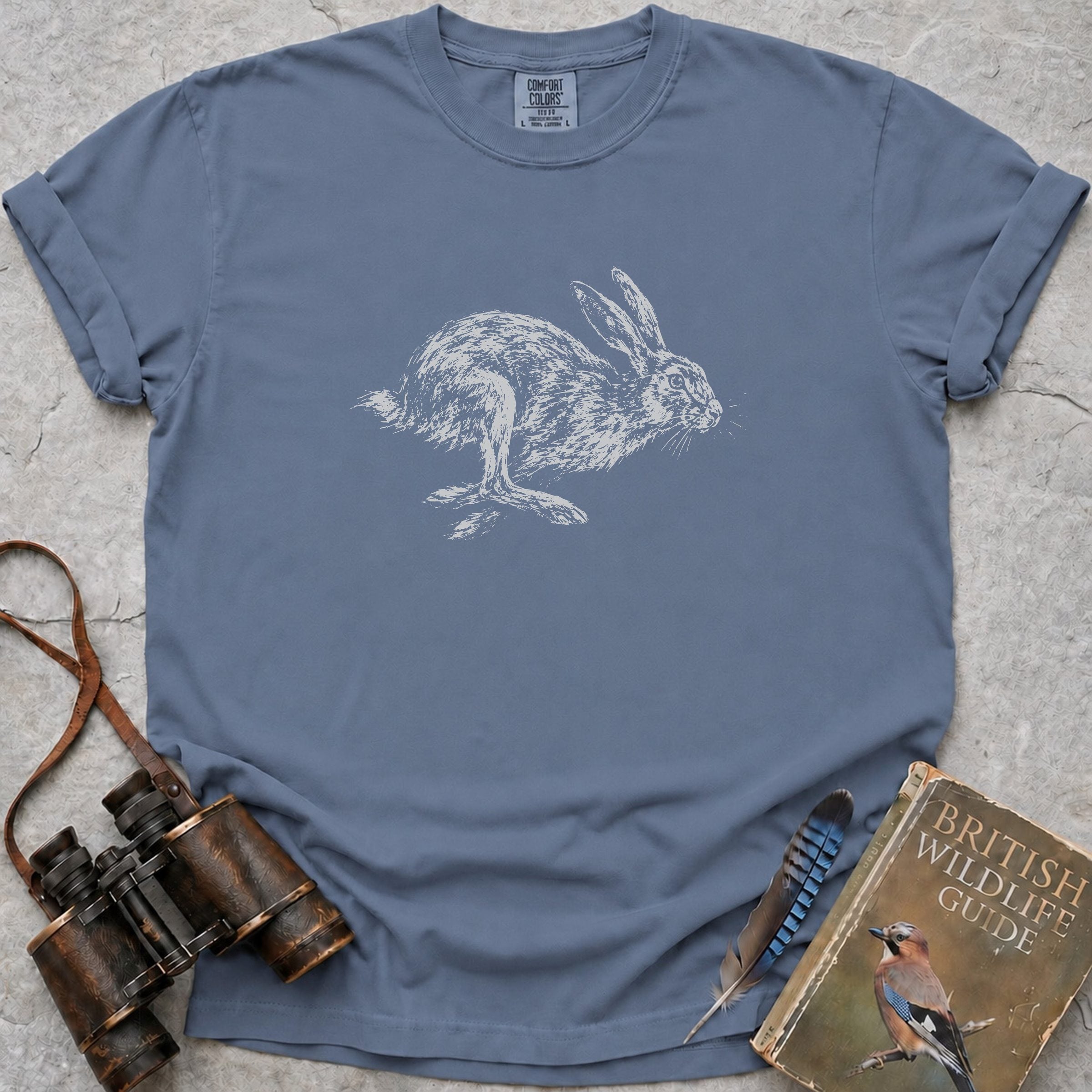 Hare Chase T-Shirt — blue jean