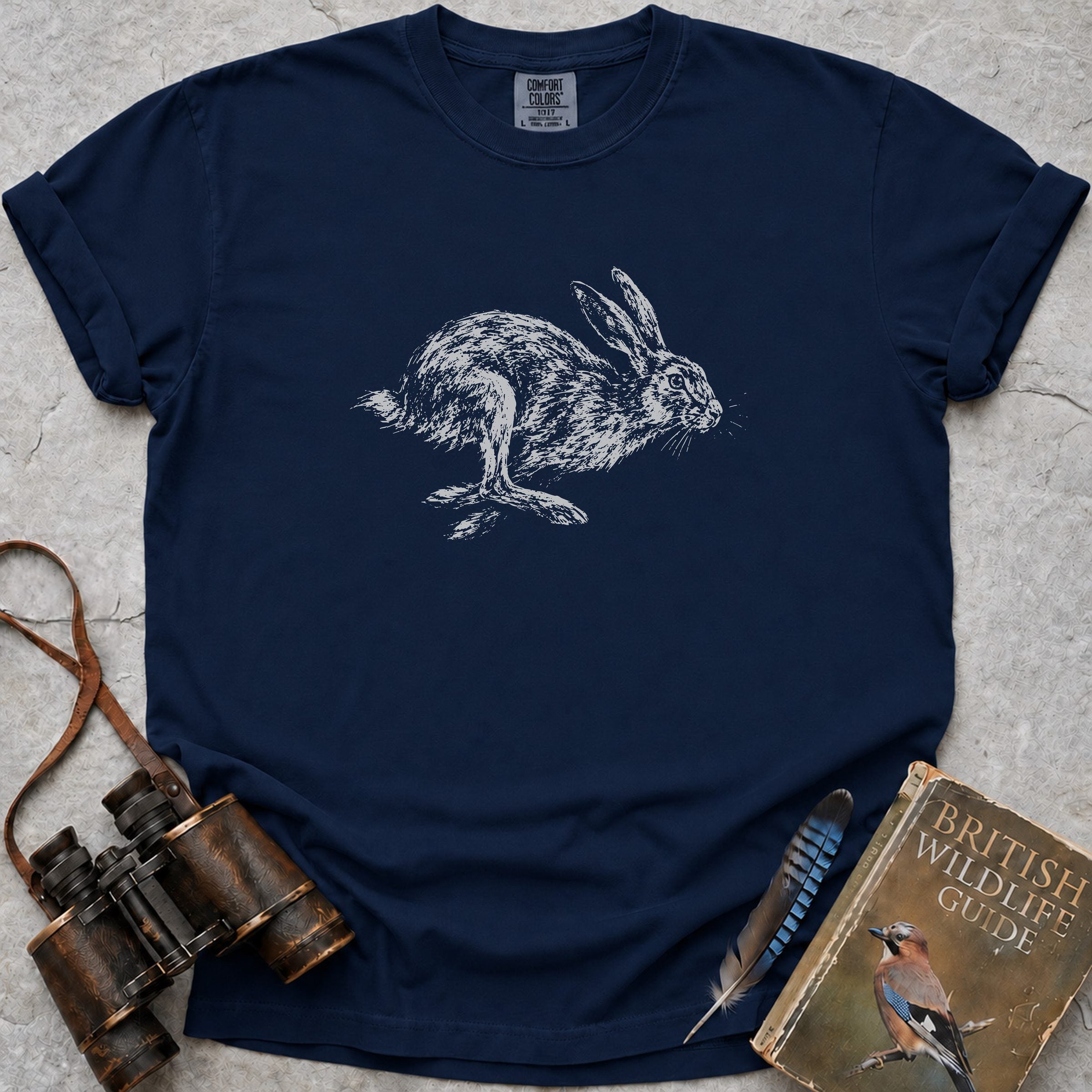 Hare Chase T-Shirt — true navy