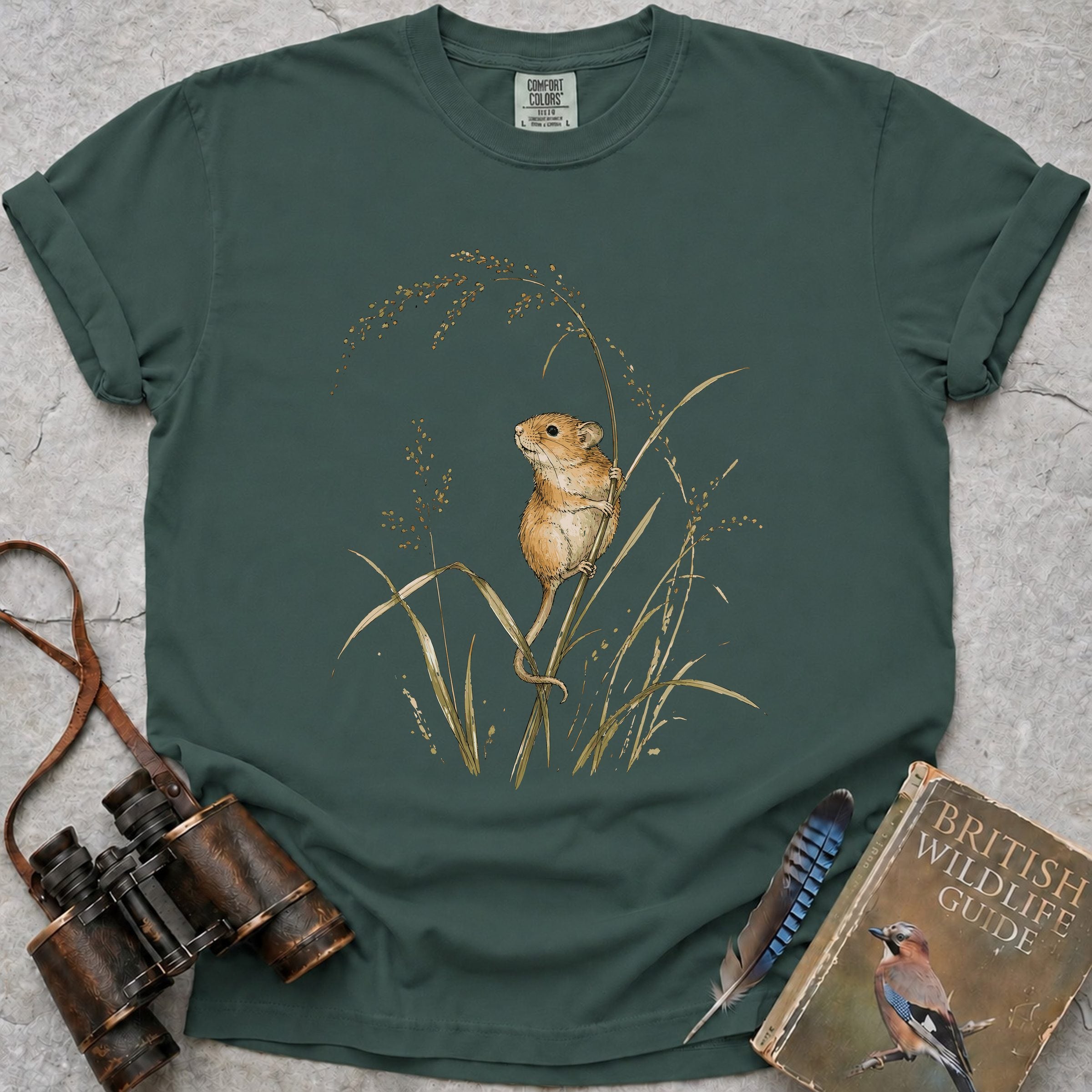 harvest-mouse — blue spruce