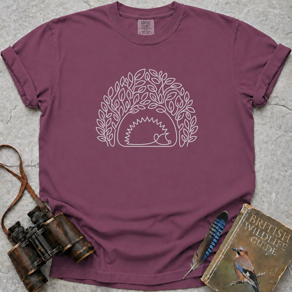 Hedgehog Canopy T-Shirt — berry