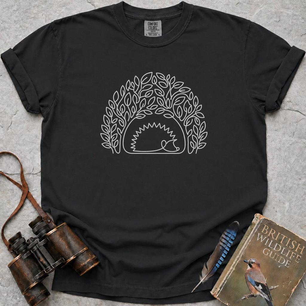 Hedgehog Canopy T-Shirt — black