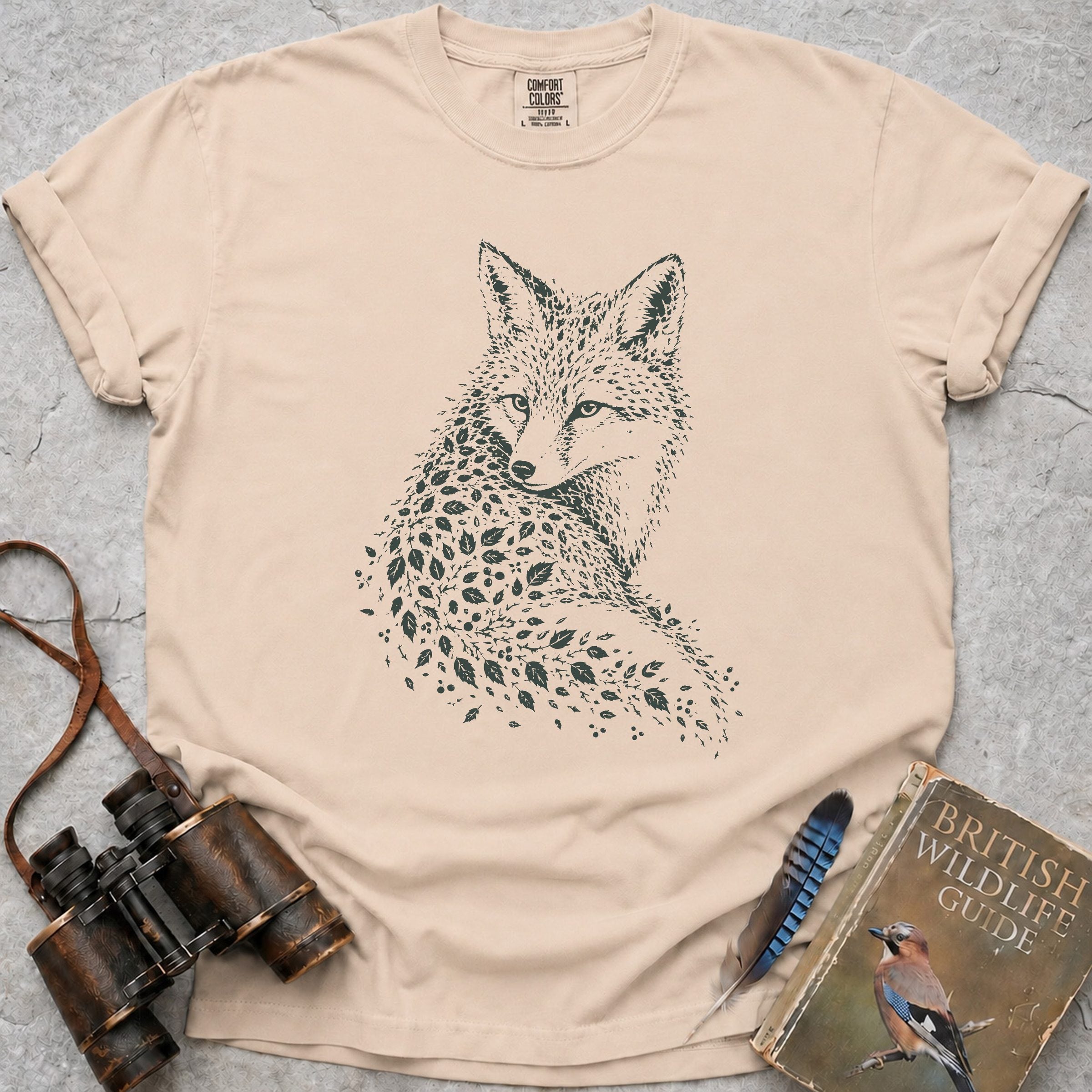 Hedgerow Fox T-Shirt — ivory
