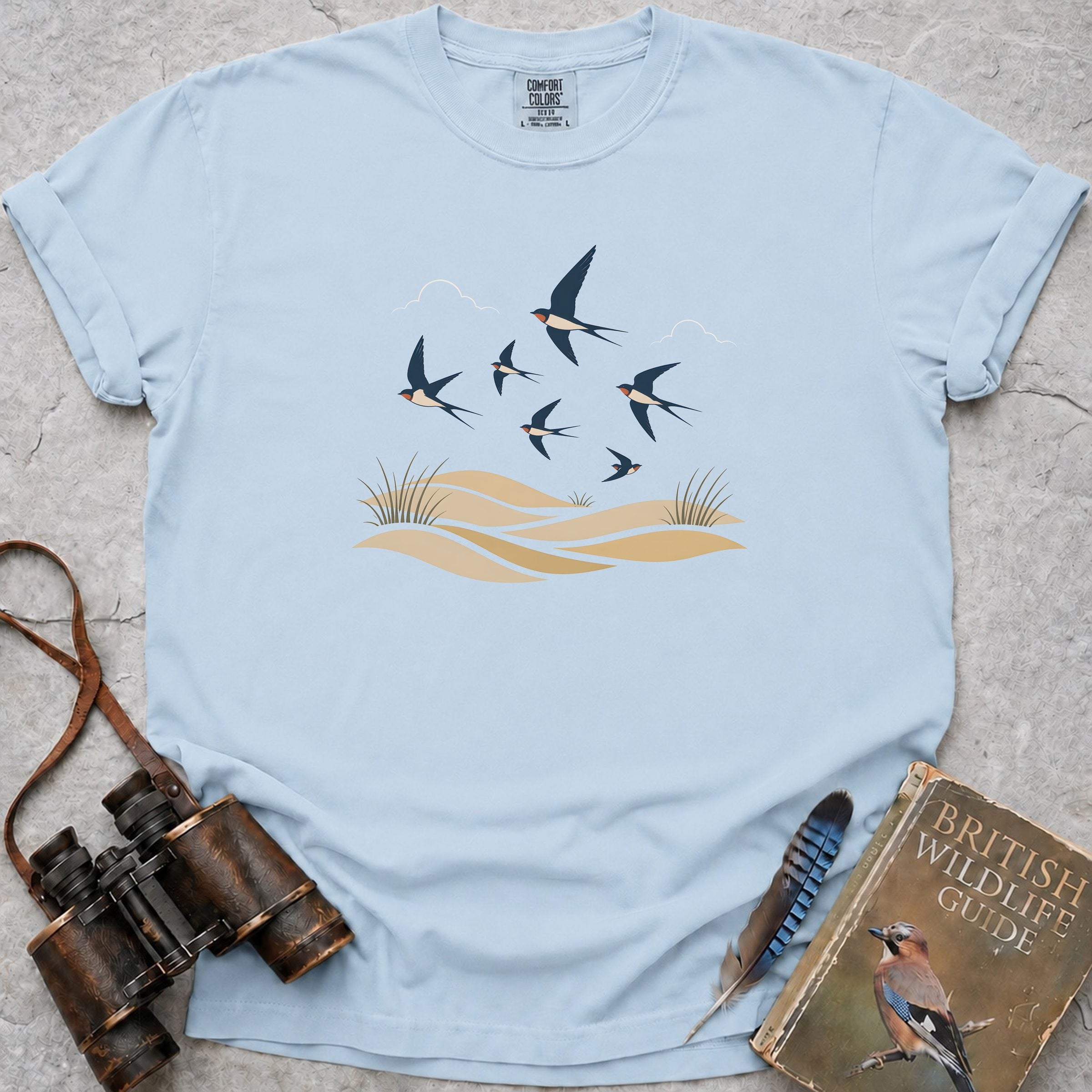 Homeward Bound Swallows T-Shirt — chambray