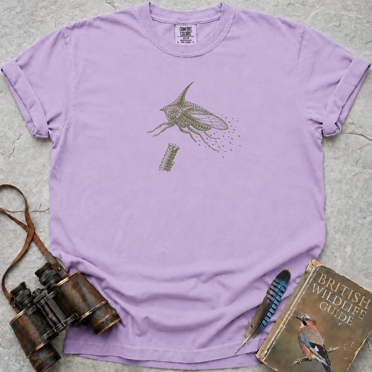 Horned Treehopper In Motion T-Shirt — orchid