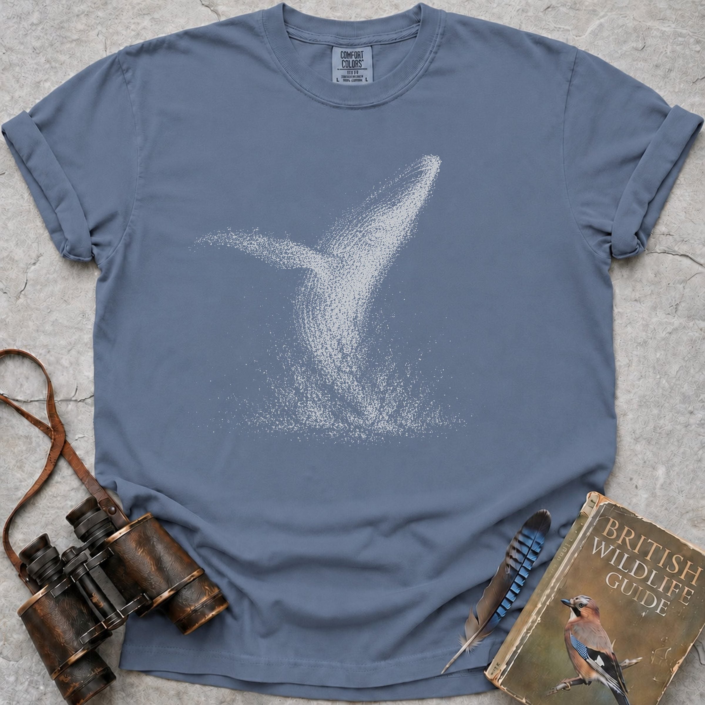Humpback Whale Breach T-Shirt — blue jean
