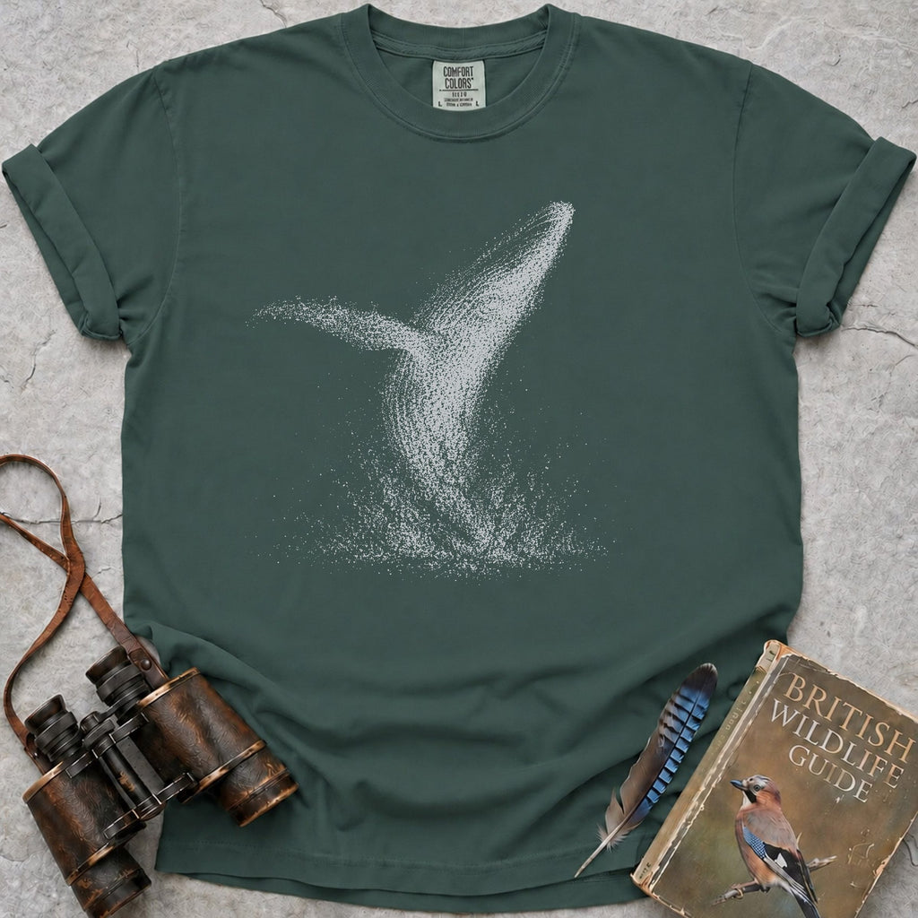 Humpback Whale Breach T-Shirt — blue spruce
