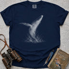Humpback Whale Breach T-Shirt — true navy