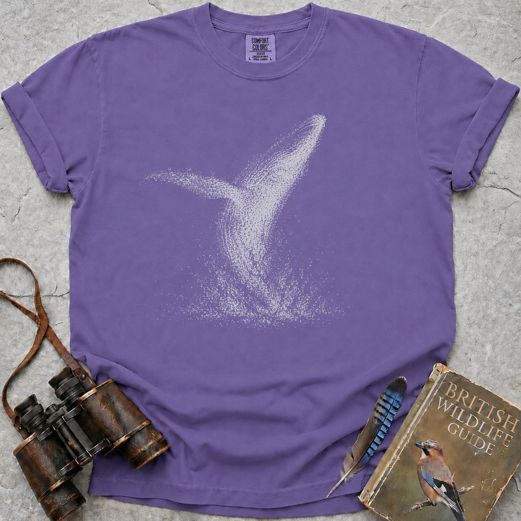 Humpback Whale Breach T-Shirt — violet