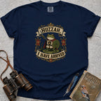 Huzzah, I Have Arrived Frog T-Shirt — true navy