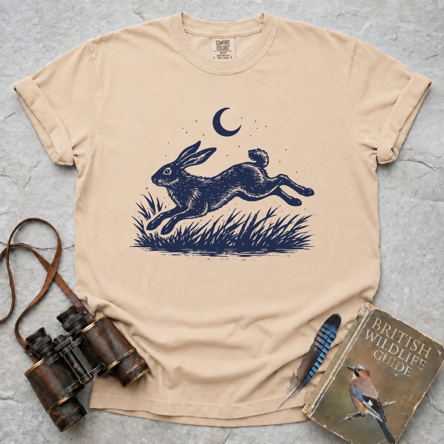 Moonlit Leaping Hare T-Shirt
