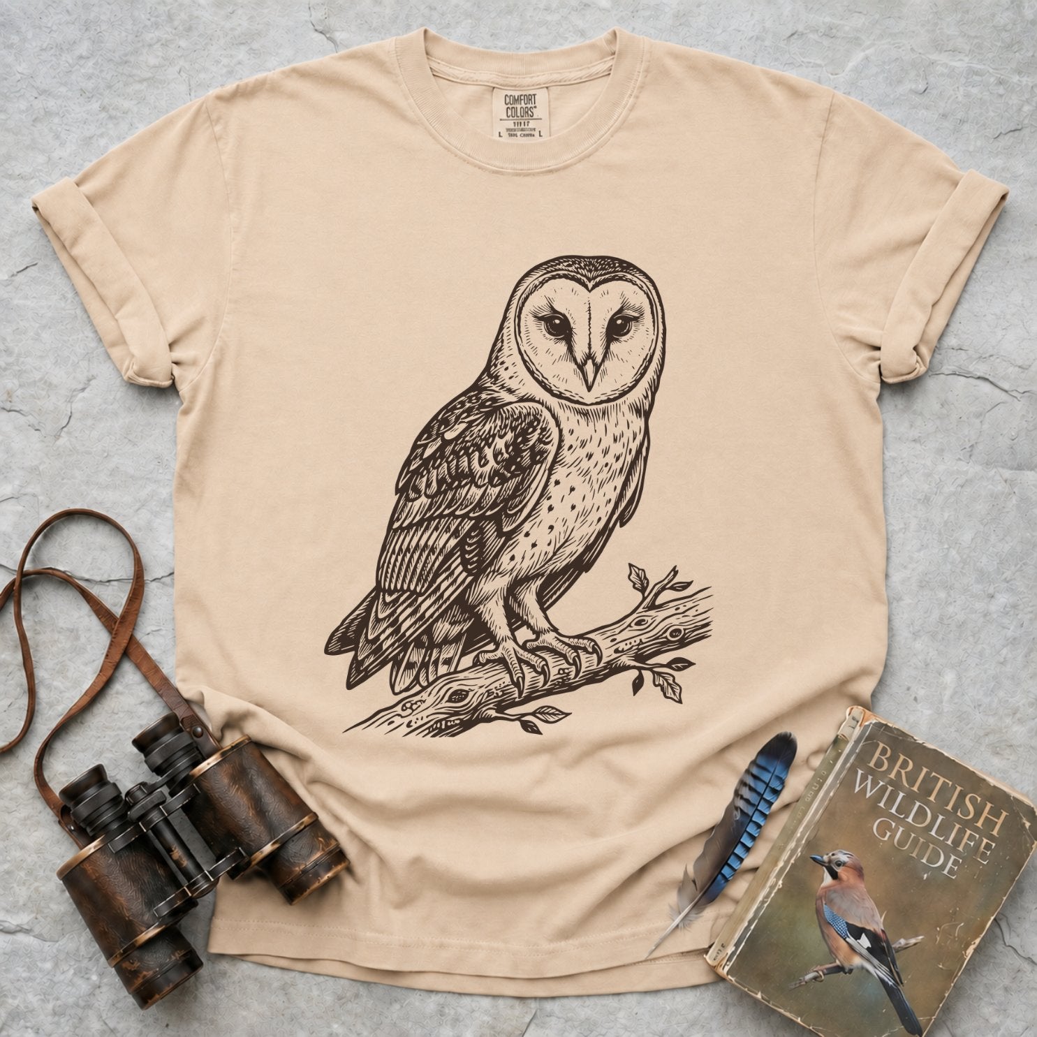 Watchful Barn Owl T-Shirt