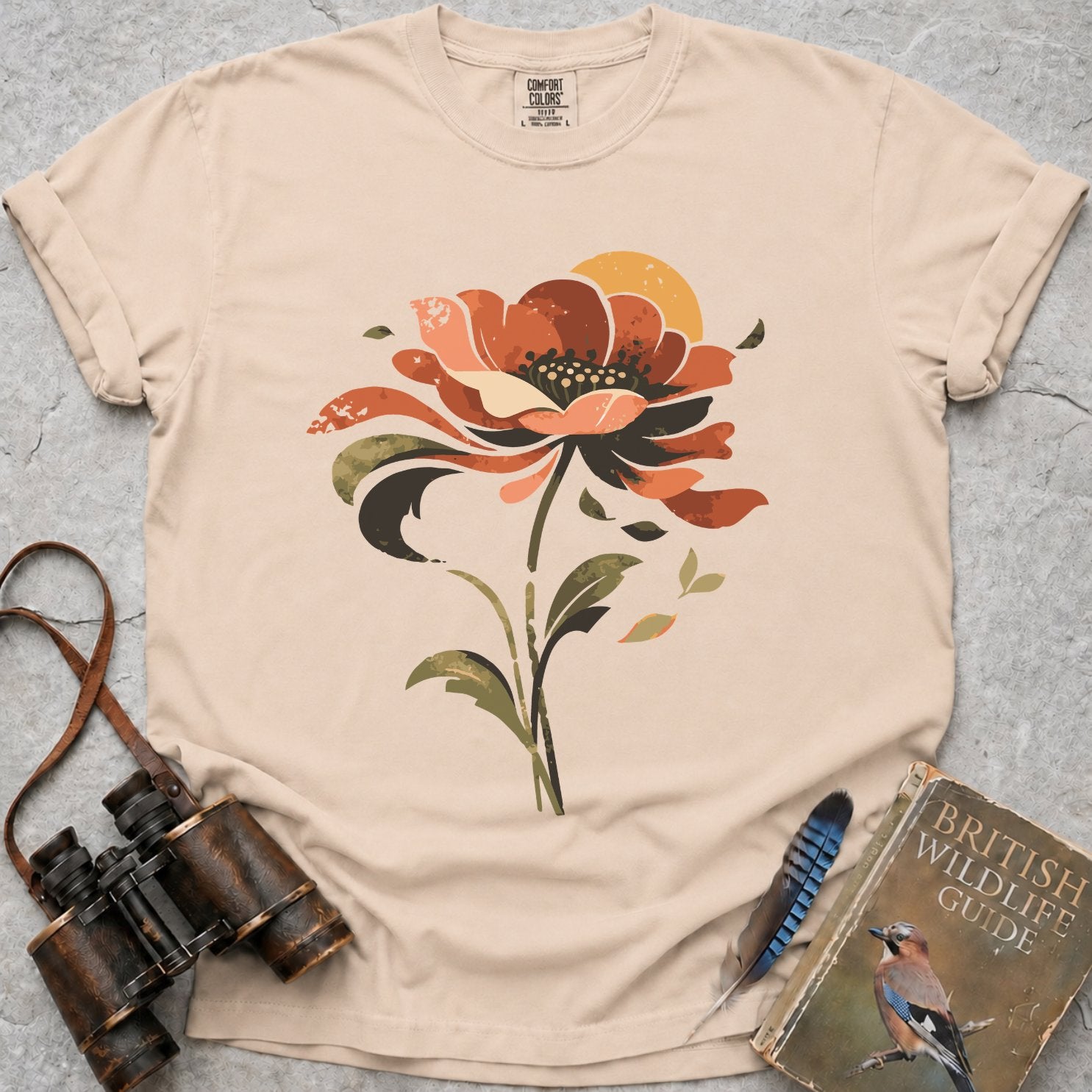 Retro Poppy Sun T-Shirt