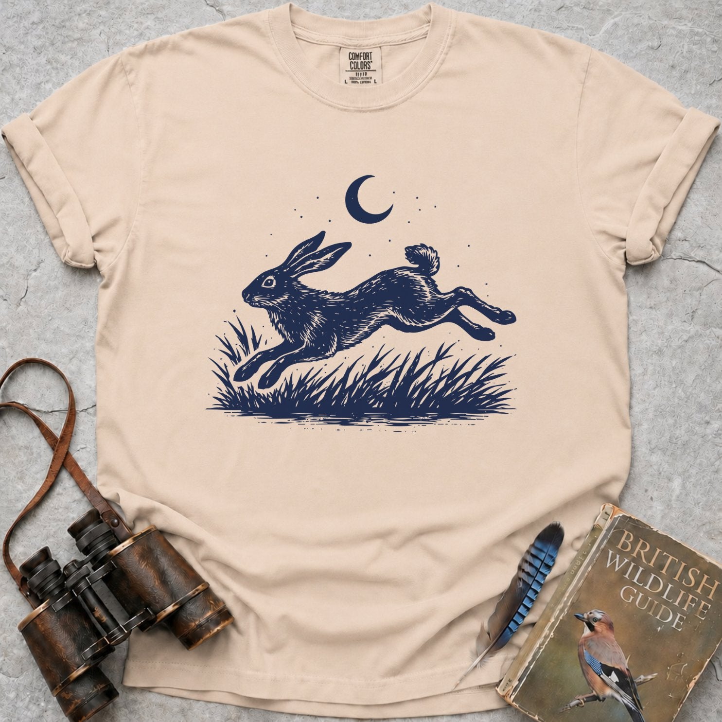 Moonlit Leaping Hare T-Shirt