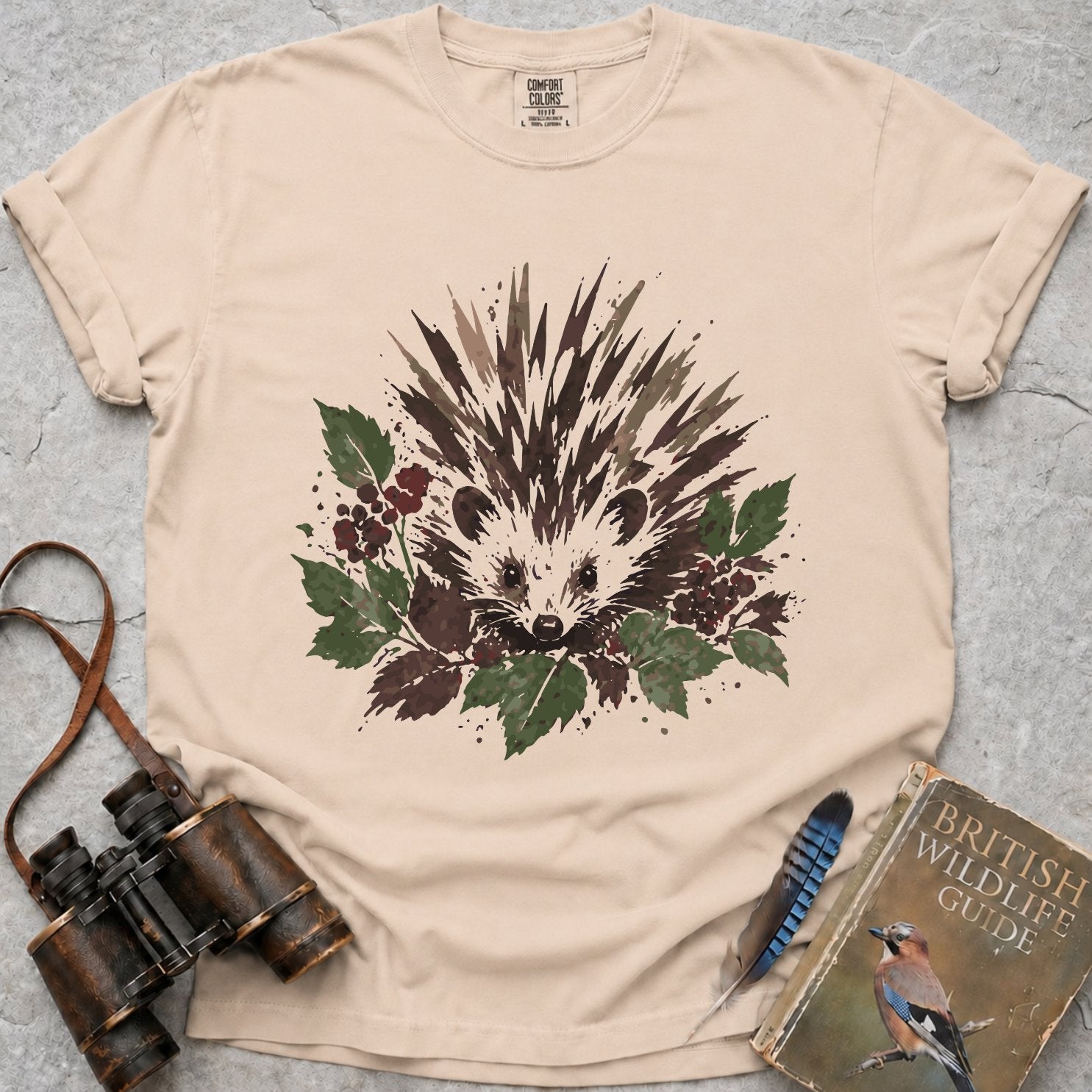 Woodland Berry Hedgehog T-Shirt