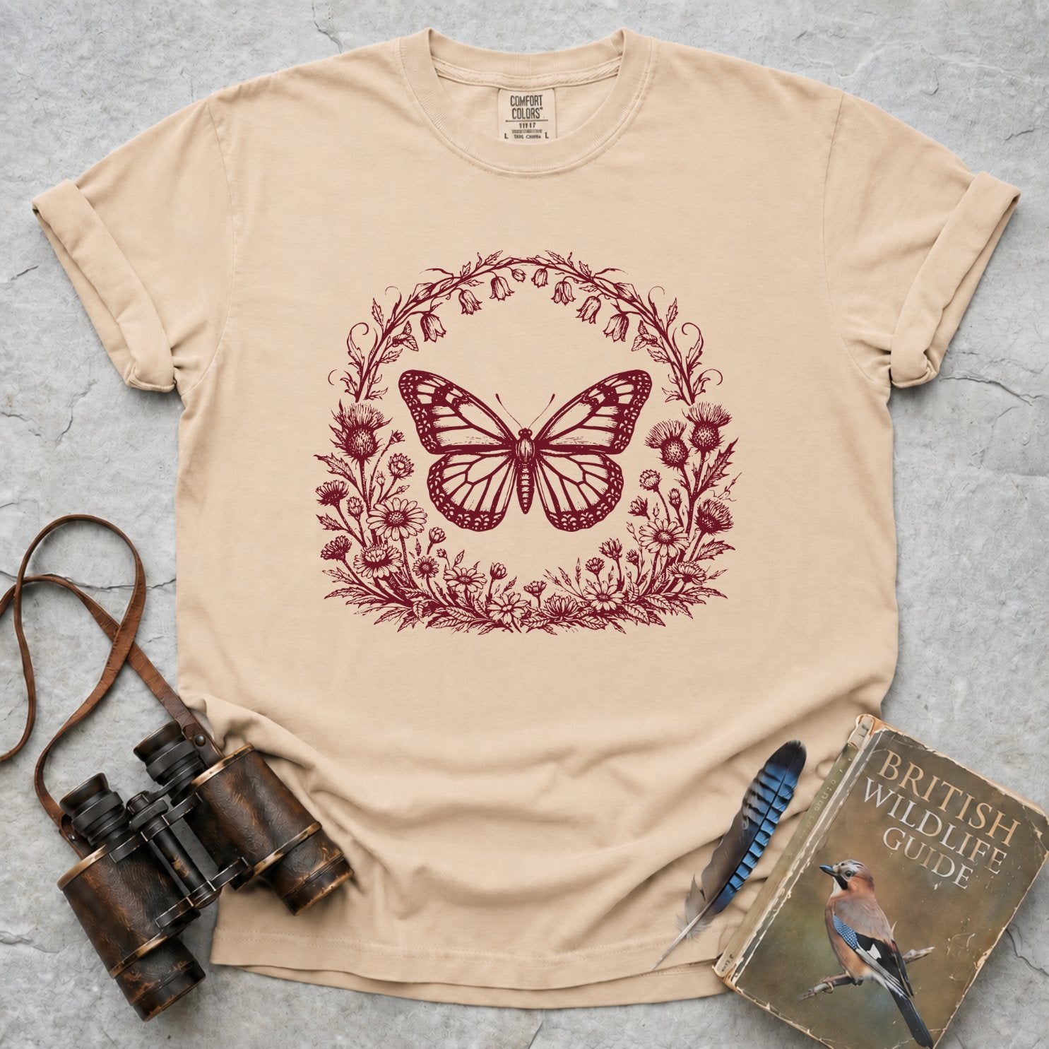 Vintage Woodland Butterfly T-Shirt