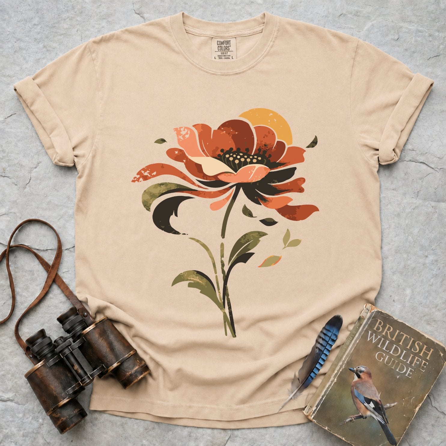 Retro Poppy Sun T-Shirt