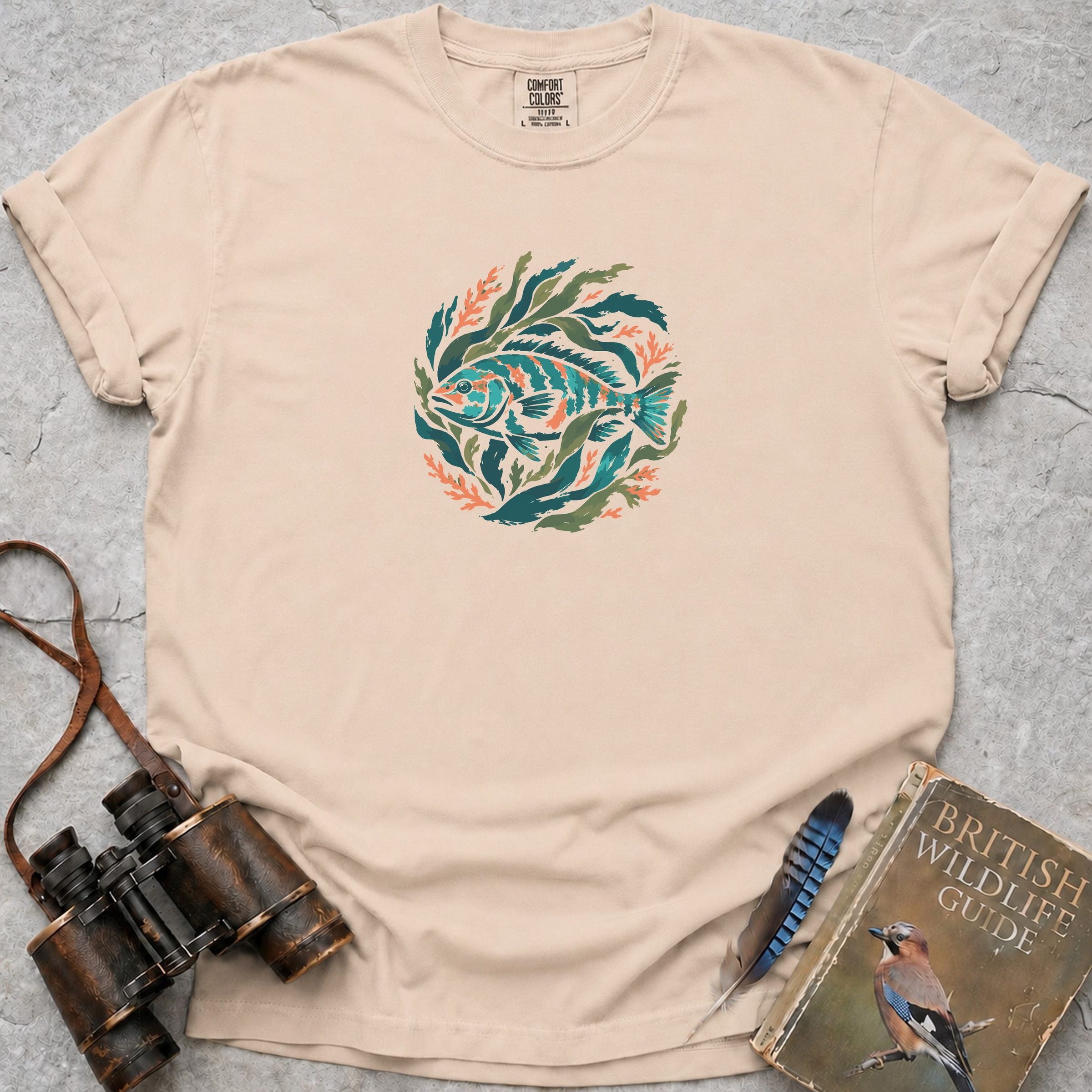 Kelp Cuckoo Wrasse T-Shirt — ivory