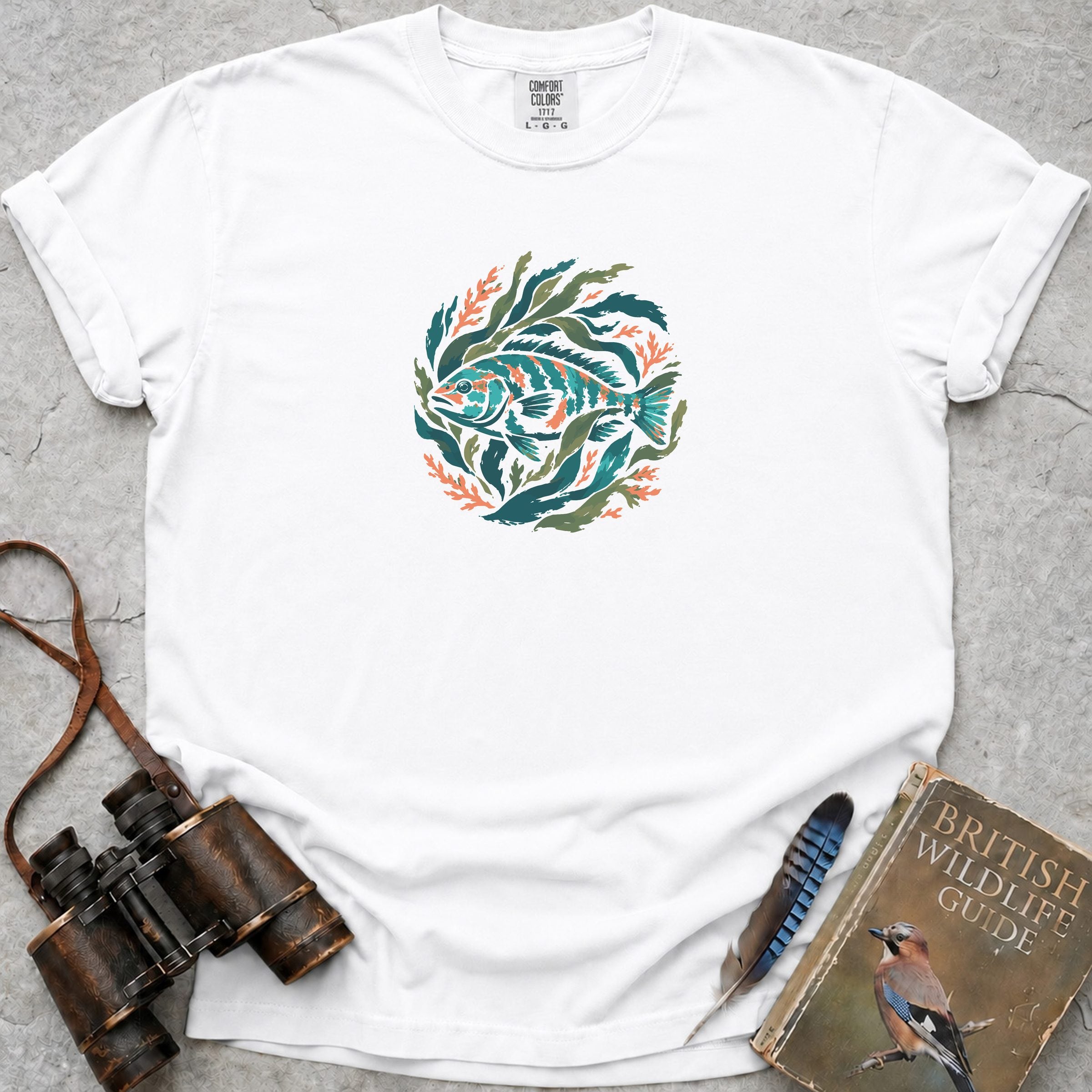 Kelp Cuckoo Wrasse T-Shirt — white